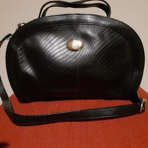 Mark Cross black leather handbag